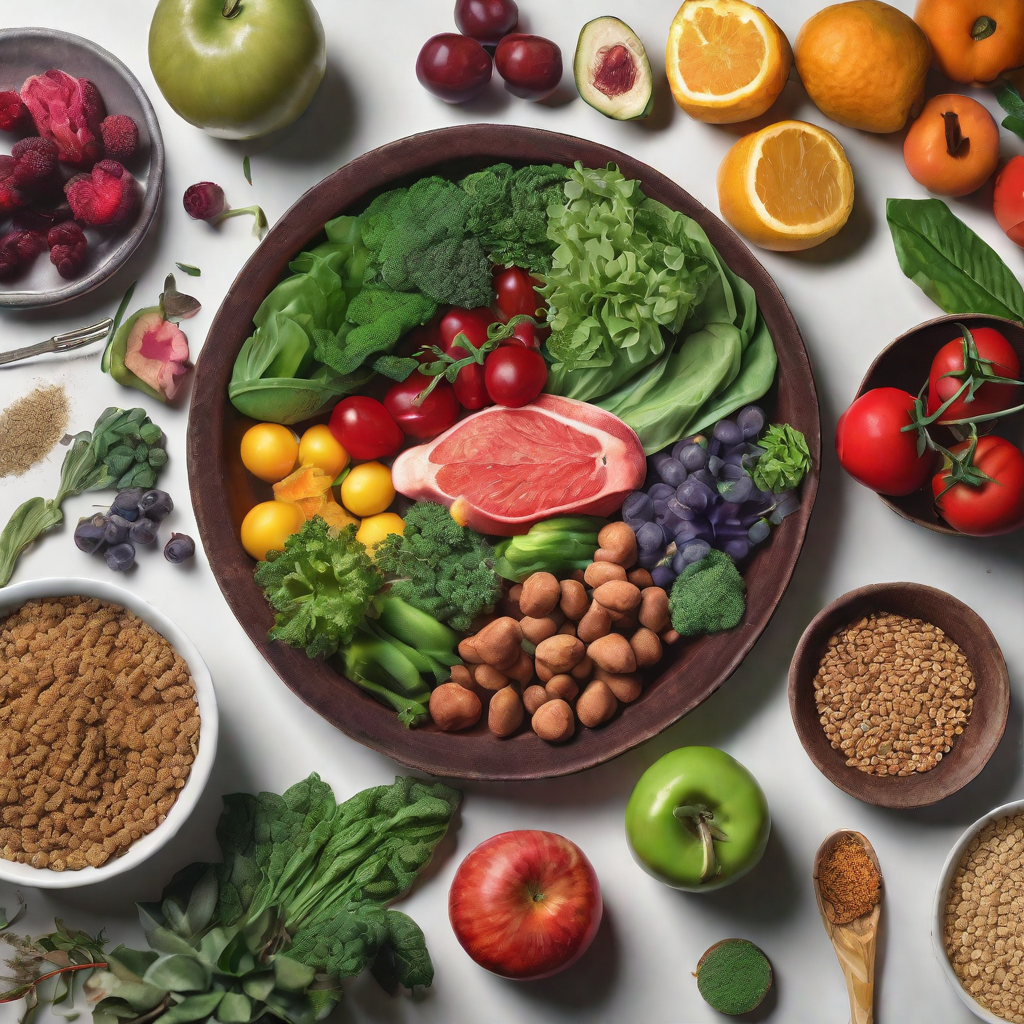 A vibrant image showcasing a delicious and diverse plant-based meal, illustrating the benefits of plant-based nutrition for overall well-being.